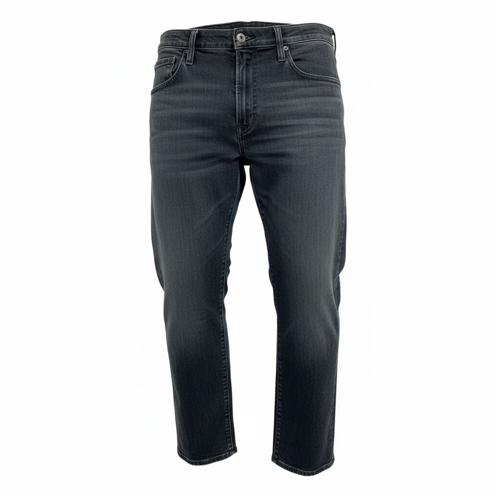 AG Adriano Goldschmied Everett Sz 34x27 Slim Straight Jeans Faded Black (Z21)